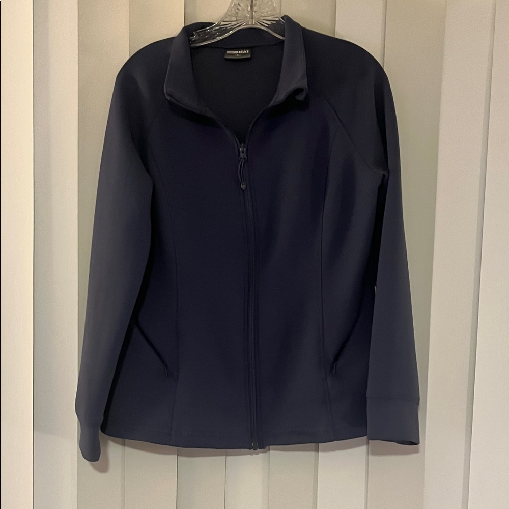 Womens navy full-zip jacket like  New!!!